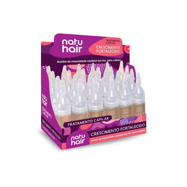 Ampollas Tratamiento Capilar Fortalecedor de Crecimiento NatuHair – Paquete de 6 (6 x 10 ml)