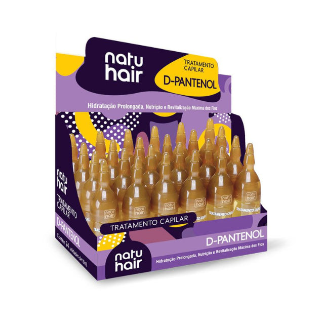 NatuHair D-Panthenol Hair Treatment Ampoules – Pack of 6 (6 x 10 ml)