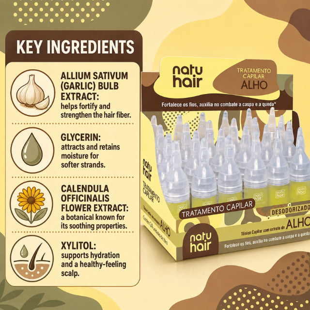 NatuHair Garlic Extract Hair Treatment Ampoule – 10 ml