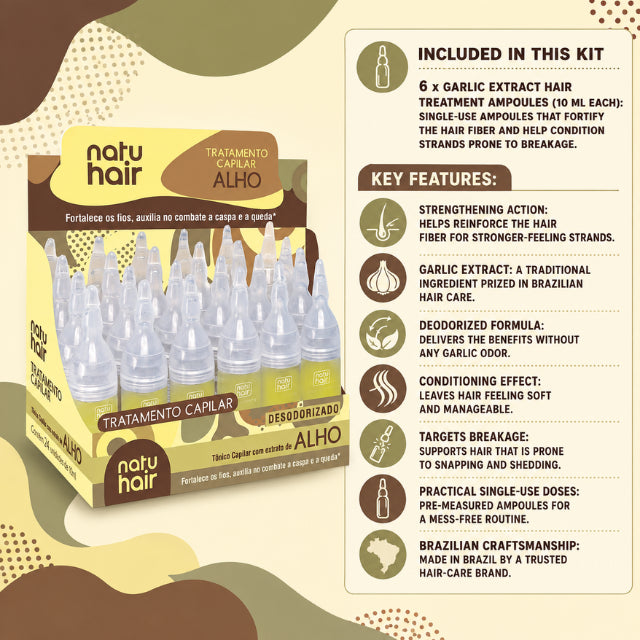 NatuHair Garlic Extract Hair Treatment Ampoule – 10 ml
