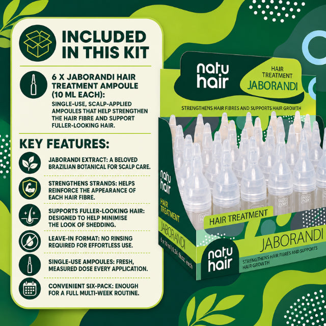 Ampollas Tratamiento Capilar con Jaborandi NatuHair – Paquete de 6 (6 x 10 ml)
