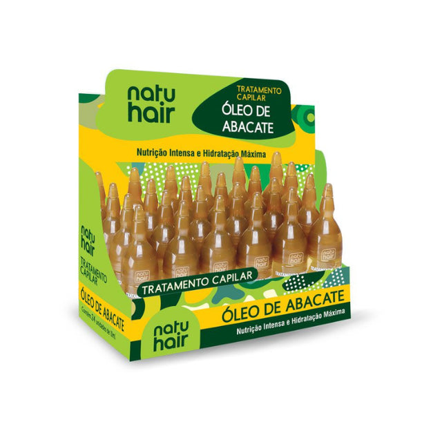 NatuHair Avocado Oil Treatment Ampoules – Pack of 6 (6 x 10 ml)