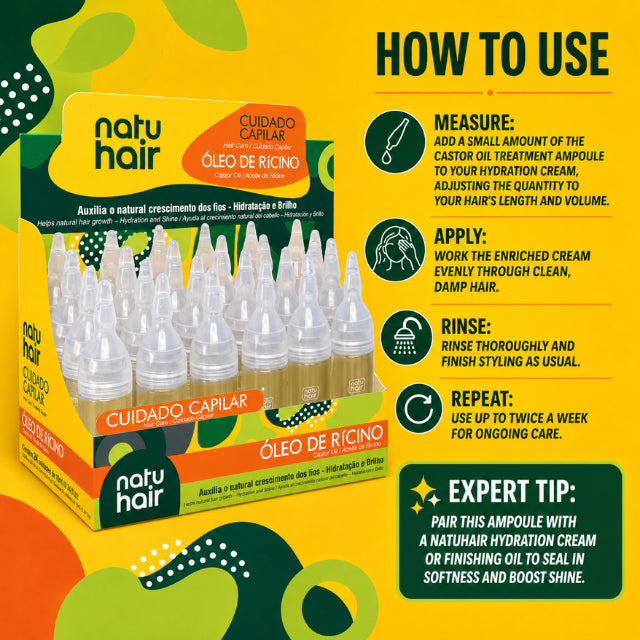 NatuHair Castor Oil Treatment Ampoule – 10 ml