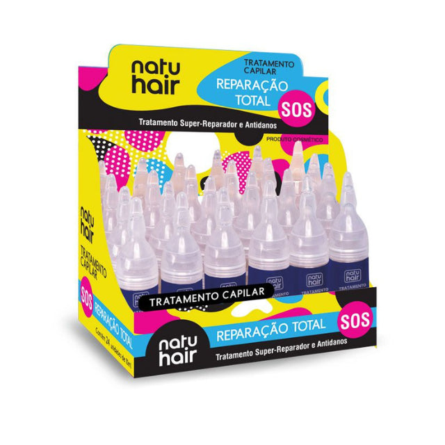 Ampollas Tratamiento Capilar Reparación Total NatuHair – Paquete de 6 (6 x 10 ml)