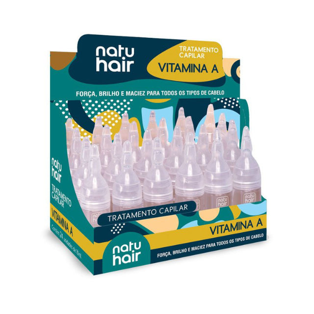 Ampollas Tratamiento Capilar con Vitamina A NatuHair – Paquete de 6 (6 x 10 ml)