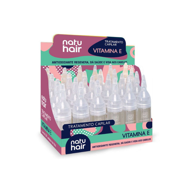 Ampollas de Tratamiento Capilar con Vitamina E NatuHair – Pack de 6 (6 x 10 ml)
