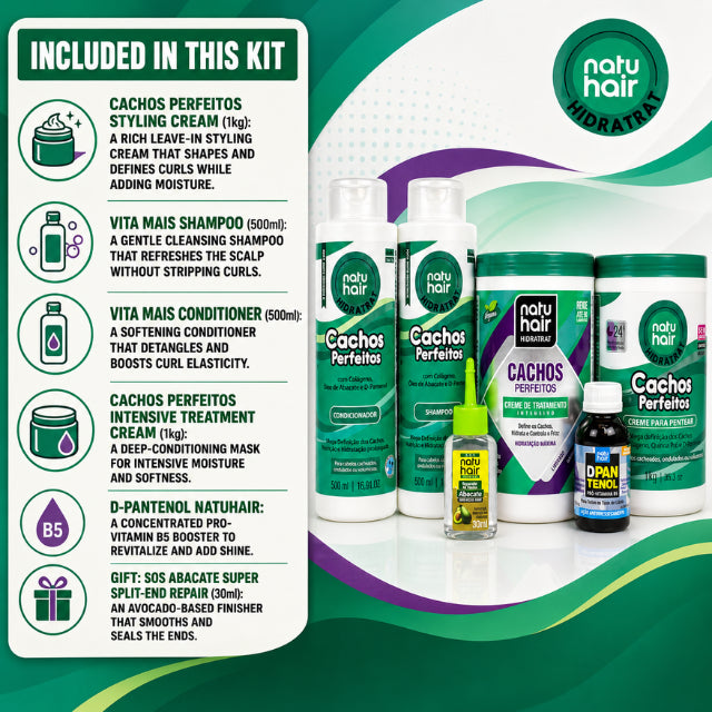 Kit Rizos Perfectos NatuHair – Kit de 4 artículos + regalo