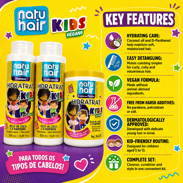 Kit Kids Vegano Vita Mais NatuHair