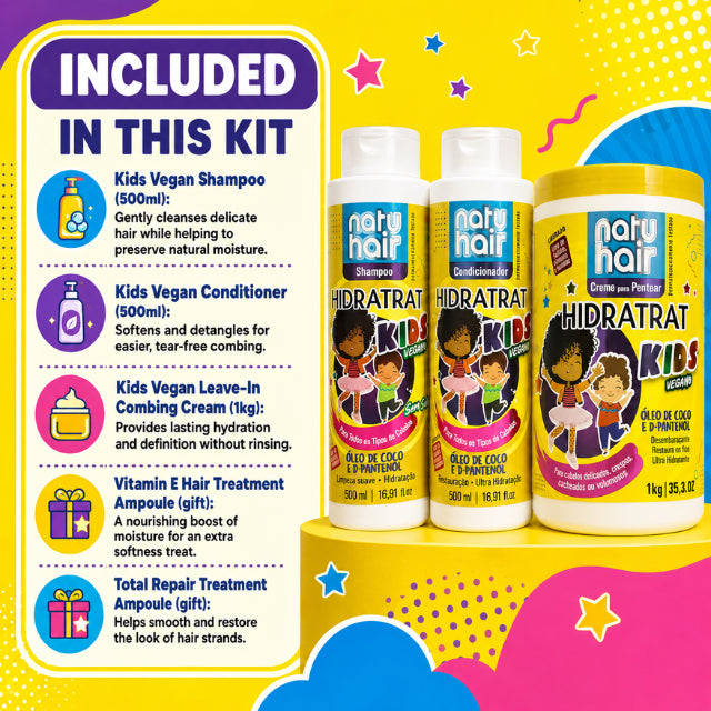 Kit Kids Vegano Vita Mais NatuHair