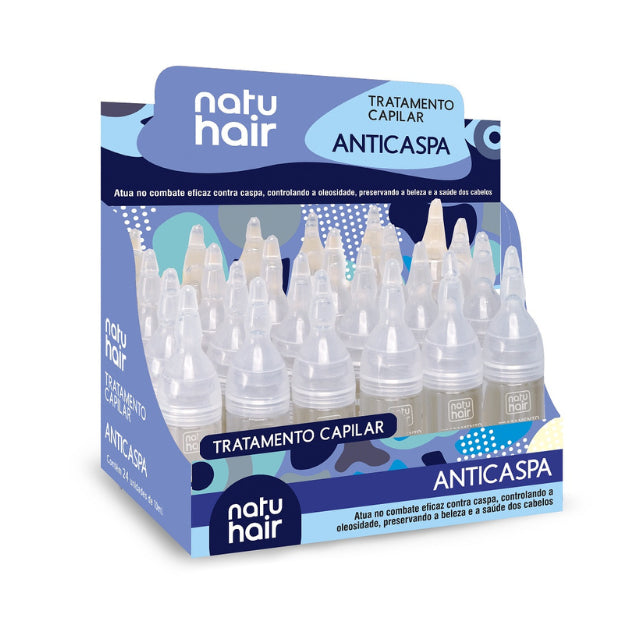 NatuHair Anti-Dandruff Hair Treatment Ampoules – Pack of 12 (12 x 10 ml)