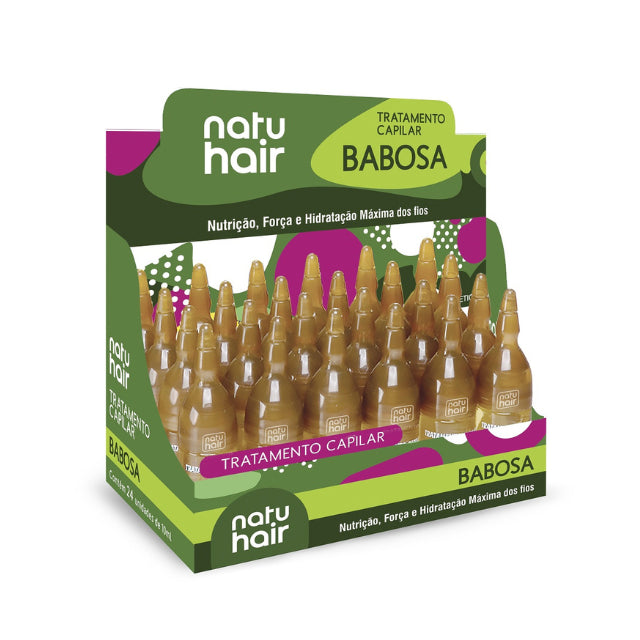 NatuHair Aloe Vera Hair Treatment Ampoules – Pack of 12 (12 x 10 ml)
