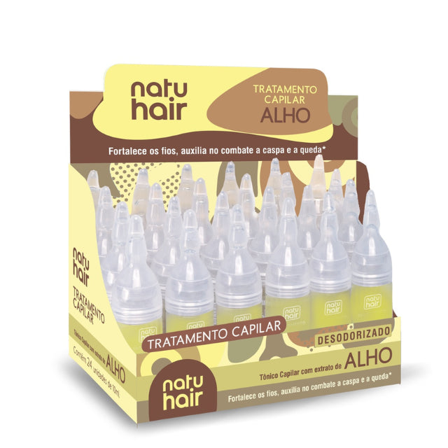 NatuHair Garlic Extract Treatment Ampoules – Pack of 12 (12 x 10 ml)