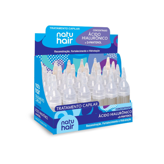NatuHair Hyaluronic Acid + D-Panthenol Treatment Ampoules – Pack of 12 (12 x 10 ml)