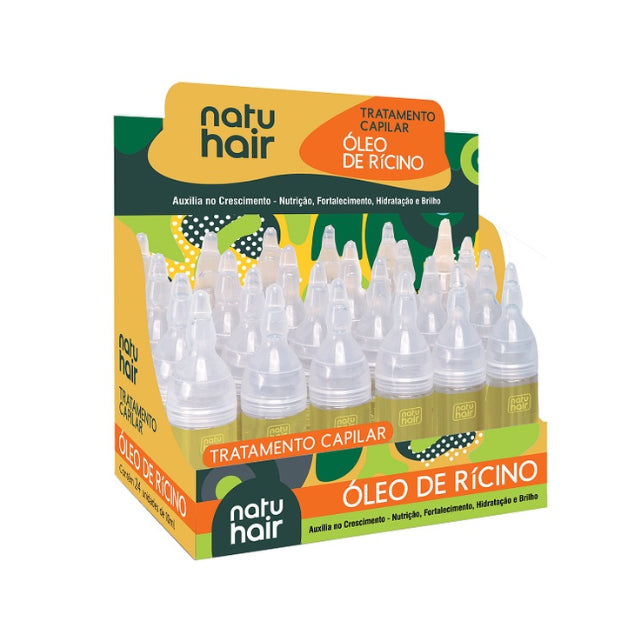 NatuHair Castor Oil Treatment Ampoules – Pack of 12 (12 x 10 ml)