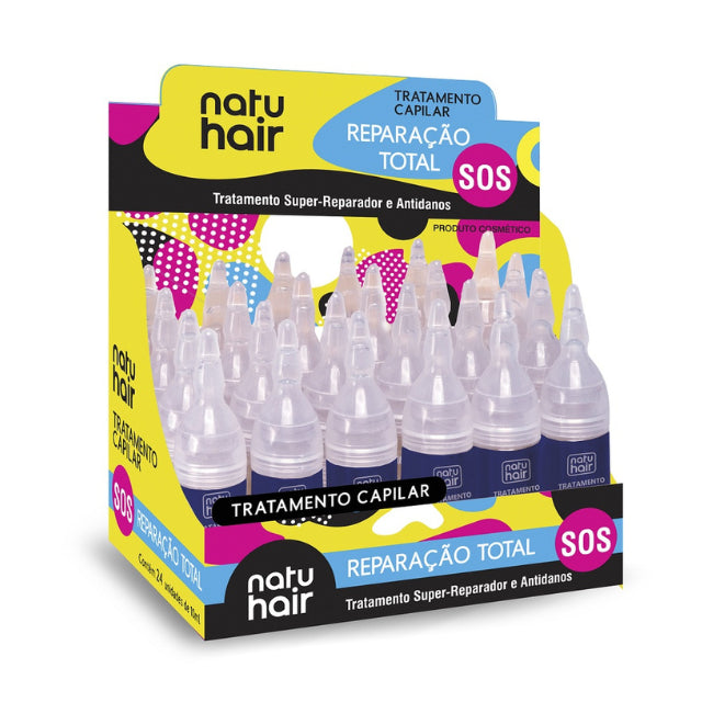 NatuHair Total Repair Treatment Ampoules – Pack of 12 (12 x 10 ml)