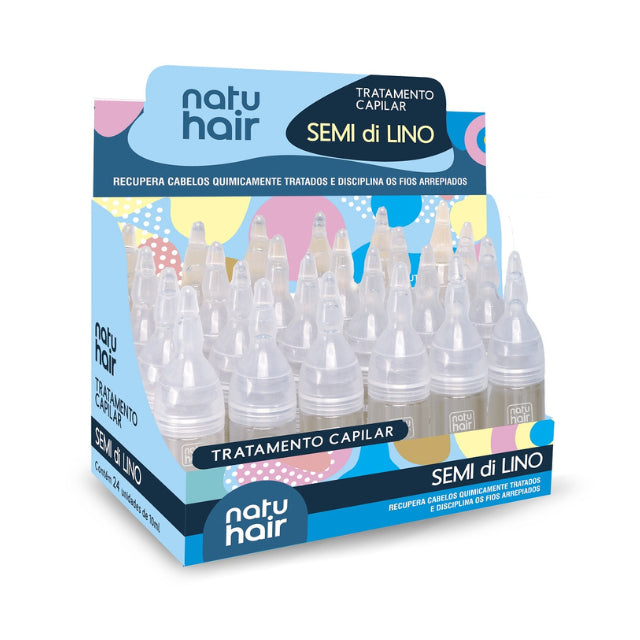 NatuHair Semi Di Lino Hair Treatment Ampoules – Pack of 12 (12 x 10 ml)