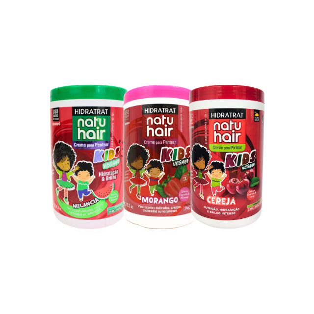 NatuHair Red Fruits Leave-In Combing Cream Kit – 3 x 1 kg