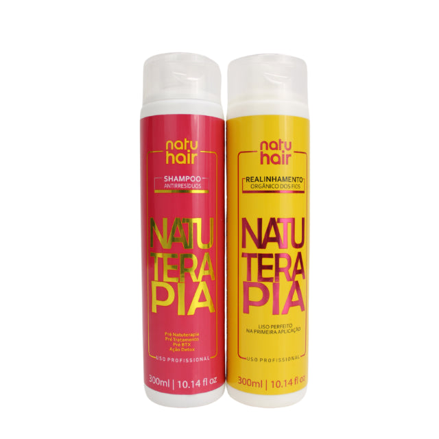 Kit NatuHair Alisado Progresivo Sin Formaldehído con Champú Antirresiduos – 300 ml