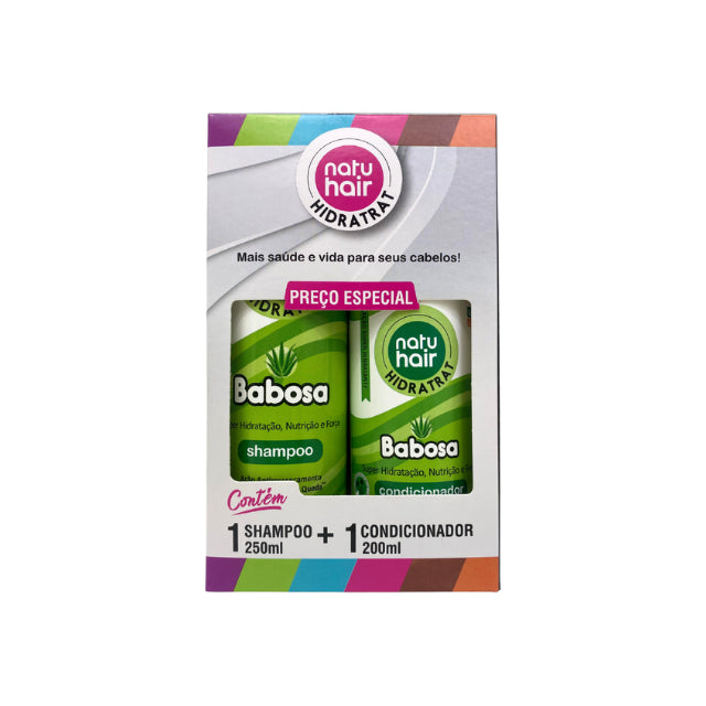NatuHair Aloe Vera Hydrating Shampoo + Conditioner Kit – 300 ml
