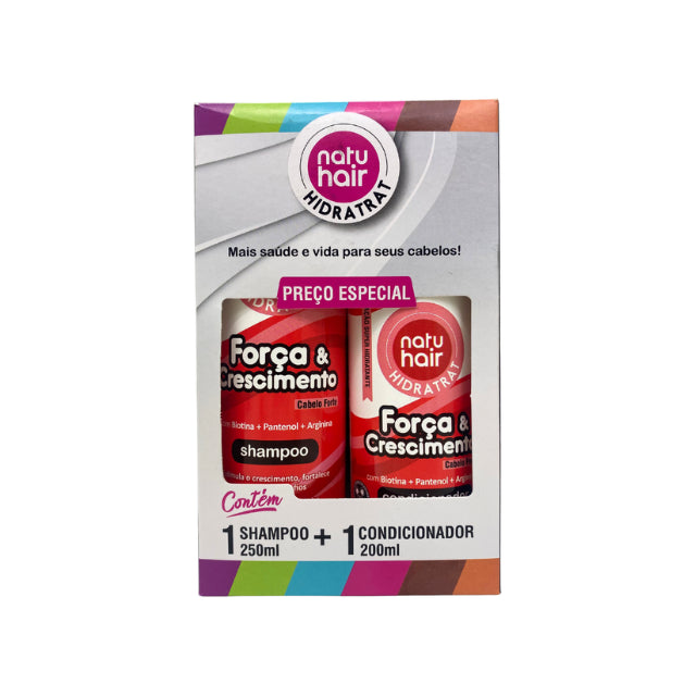 NatuHair Growth and Strength Shampoo + Conditioner Kit – 300 ml