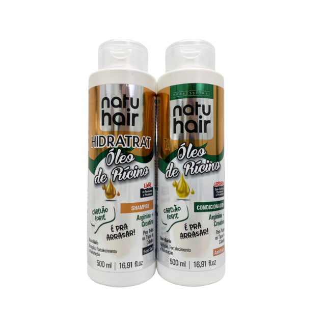 Kit de Champú y Acondicionador NatuHair Vita Plus Aceite de Ricino – 500 ml