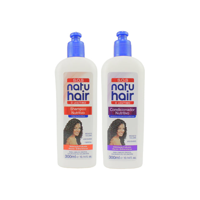 NatuHair Traditional SOS Nourishing Shampoo + Conditioner Kit – 300 ml
