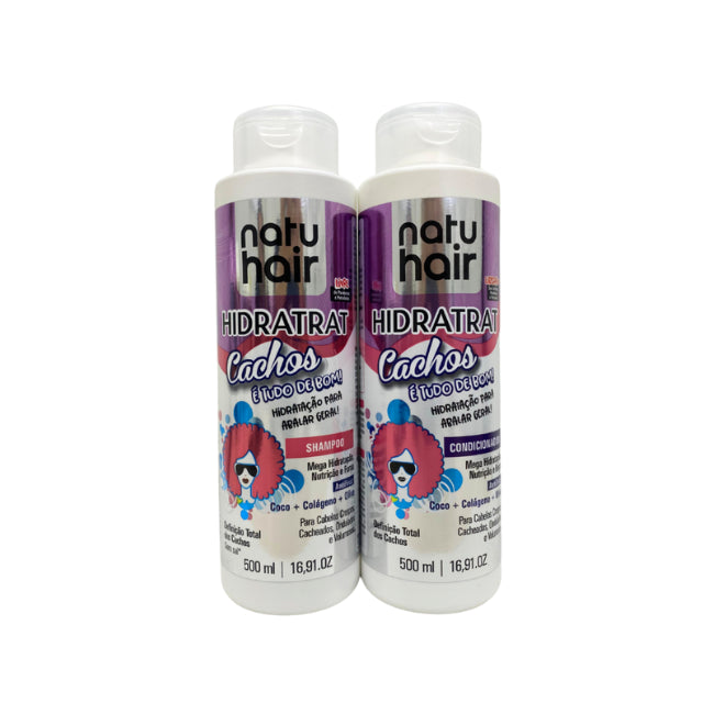 Kit de Champú y Acondicionador NatuHair Vita Mais Rizos – 500 ml