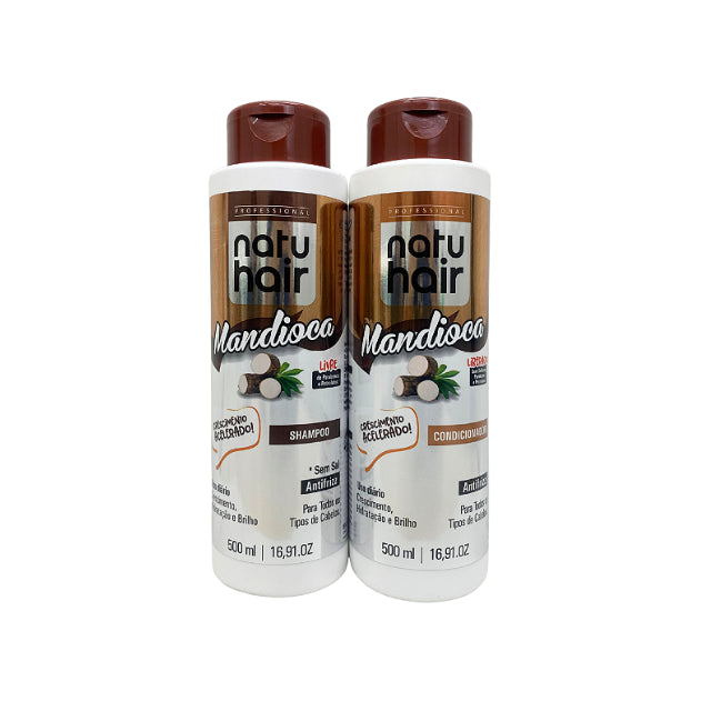 Kit de Champú y Acondicionador NatuHair Vita Mais Yuca – 500 ml