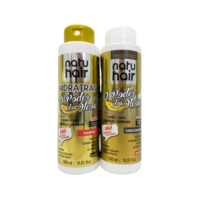NatuHair Vita Mais Power of Oils Shampoo + Conditioner Kit – 500 ml