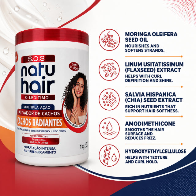 Activateur de Boucles SOS Boucles Rayonnantes NatuHair – 1 kg