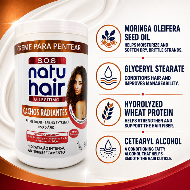 NatuHair SOS Radiant Curls Curl Activator Combing Cream – 1 kg