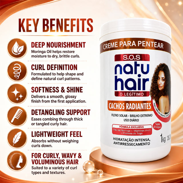 NatuHair SOS Radiant Curls Curl Activator Combing Cream – 1 kg