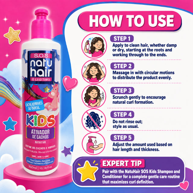 NatuHair SOS Kids Lockenaktivator – 300 ml