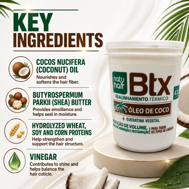 NatuHair Coconut Oil BTX – 210 g