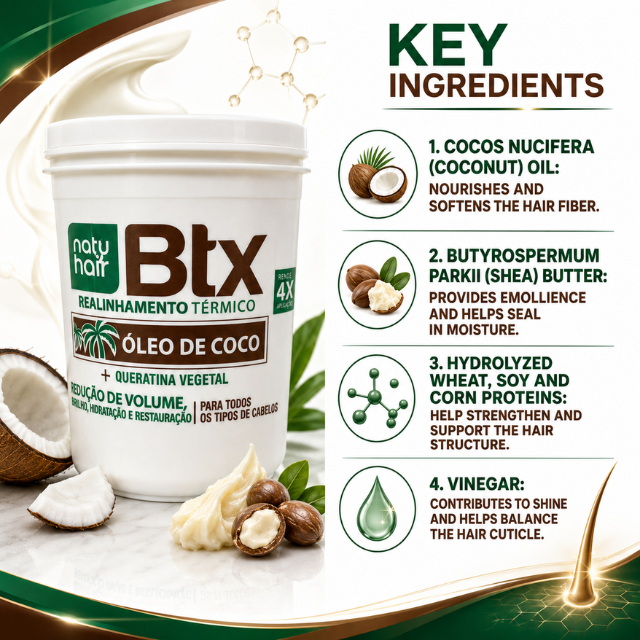 NatuHair Coconut Oil BTX – 210 g