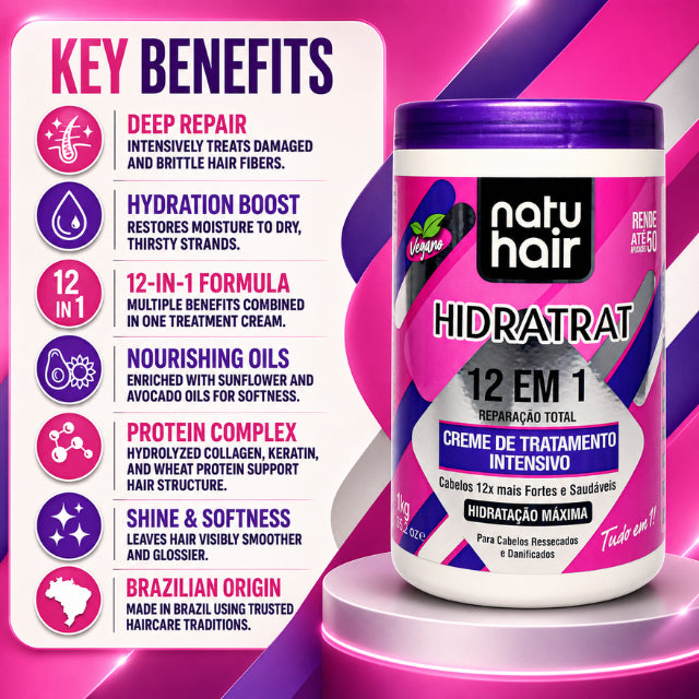 NatuHair Intensive Treatment Cream 12 in 1 – 1 kg