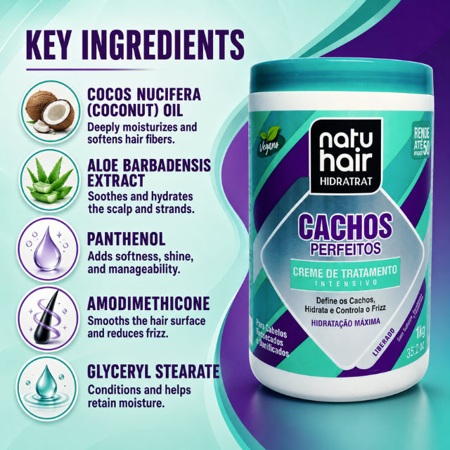 NatuHair Intensieve Behandelcrème Perfecte Krullen – 1 kg