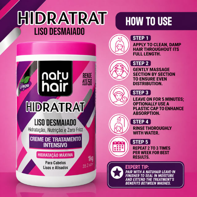NatuHair Intensive Treatment Cream Relaxed Straight Hair – 1 kg
