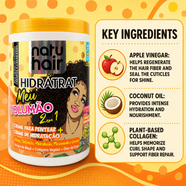 NatuHair My Big Volume 2-in-1 Leave-In Combing Cream – 1 kg