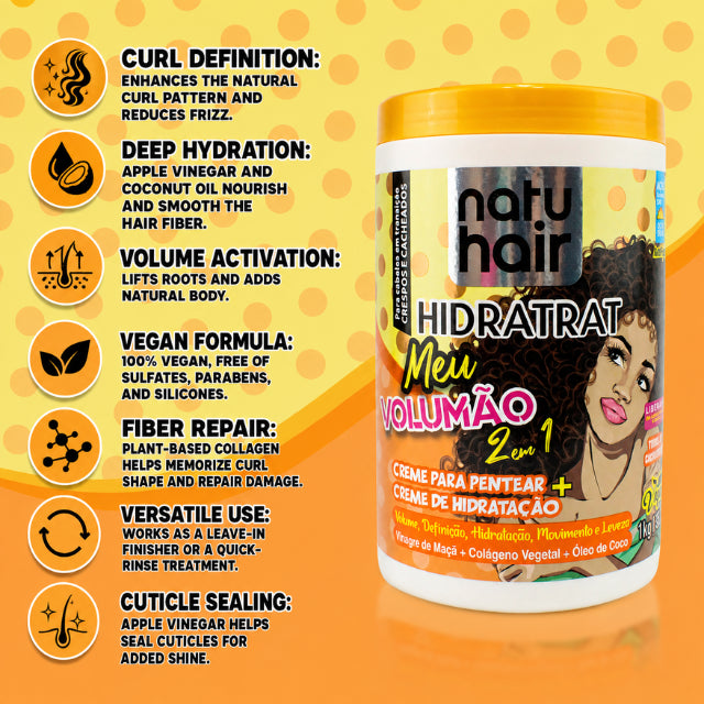 NatuHair My Big Volume 2-in-1 Leave-In Combing Cream – 1 kg