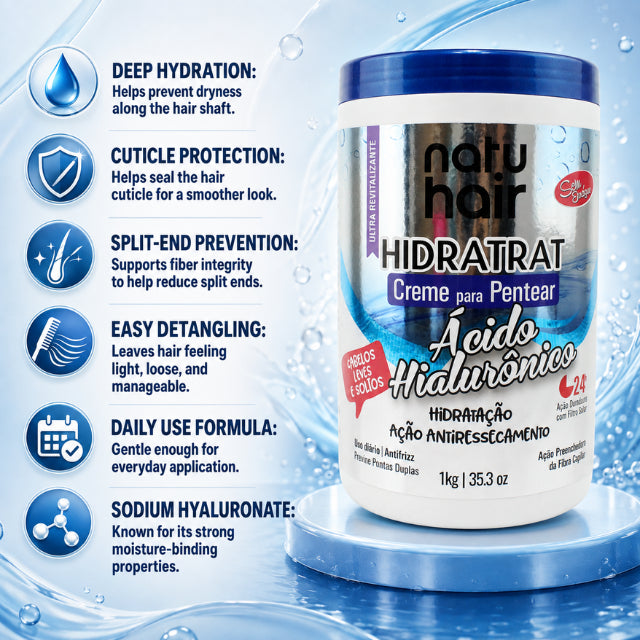 NatuHair Hyaluronic Acid Leave-In Combing Cream – 1 kg