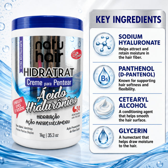 NatuHair Hyaluronic Acid Leave-In Combing Cream – 1 kg