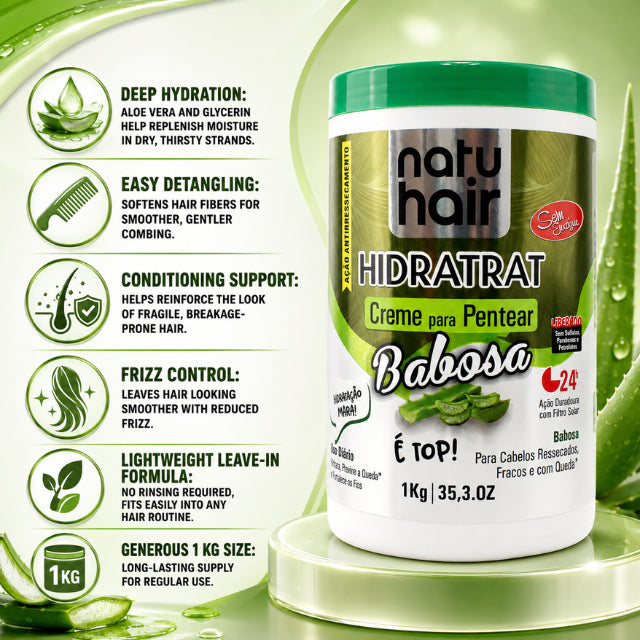 NatuHair Aloe Vera Leave-In Combing Cream – 1 kg