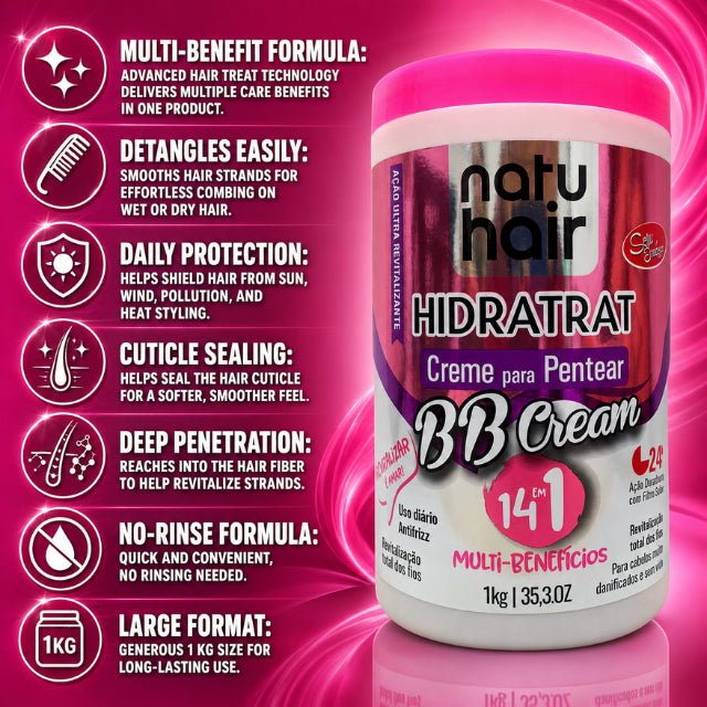 NatuHair BB Cream Leave-In Combing Cream – 1 kg