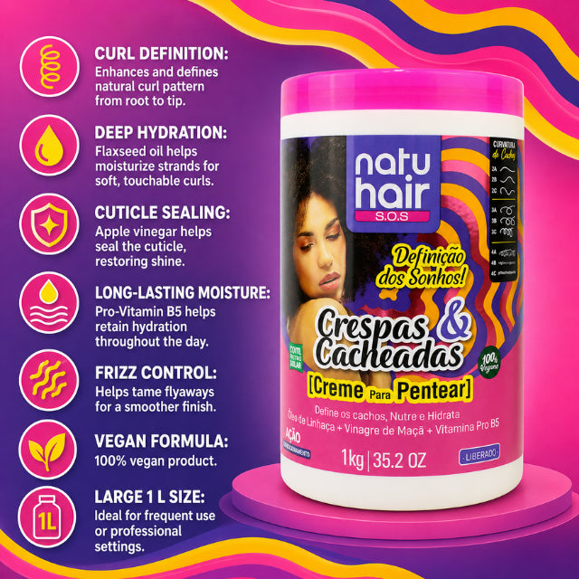 NatuHair Crema Districante Leave-In Dream Definition – 1 L