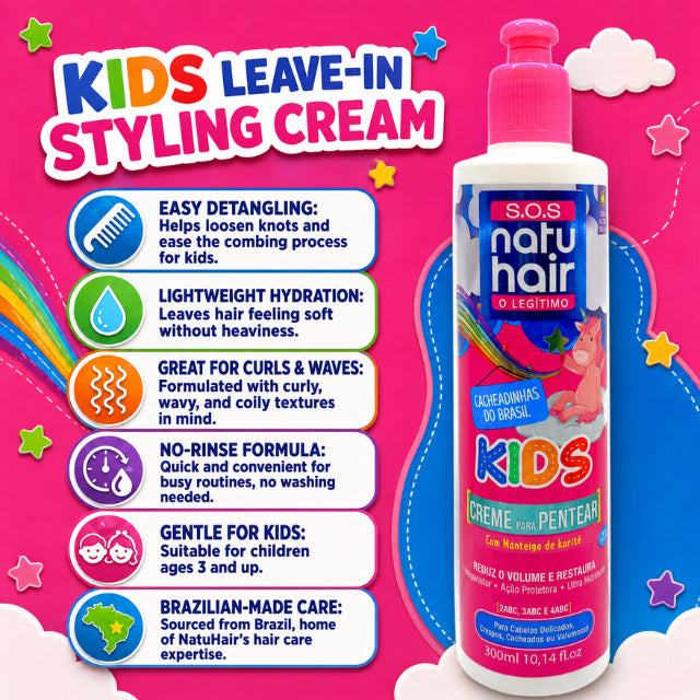 NatuHair Kids SOS Leave-In Combing Cream – 300 ml
