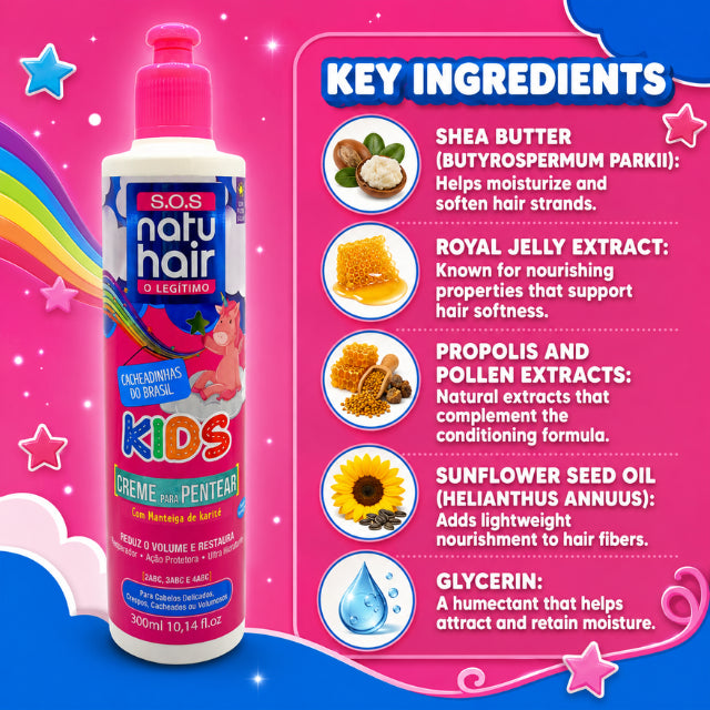 NatuHair Kids SOS Leave-In Combing Cream – 300 ml