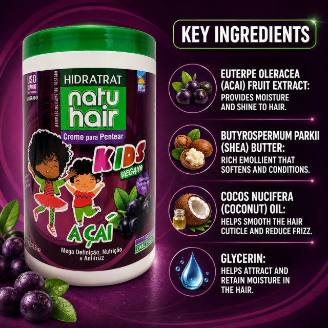 NatuHair Acai קרם לסירוק לחות לילדים – 1 ק"ג