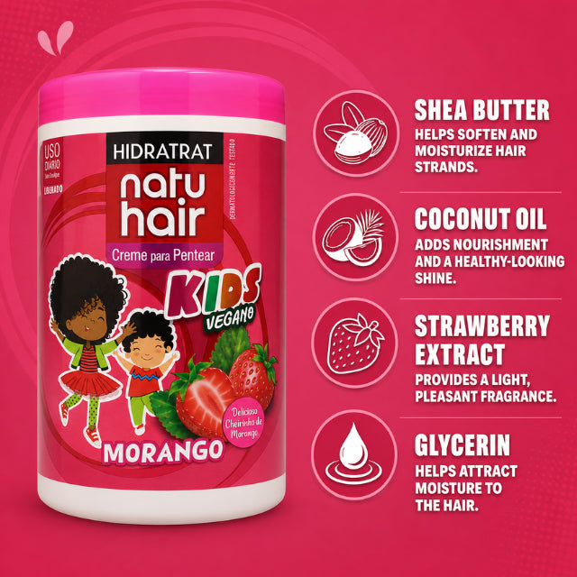 NatuHair Kids קרם לסירוק תות – 1 ק"ג