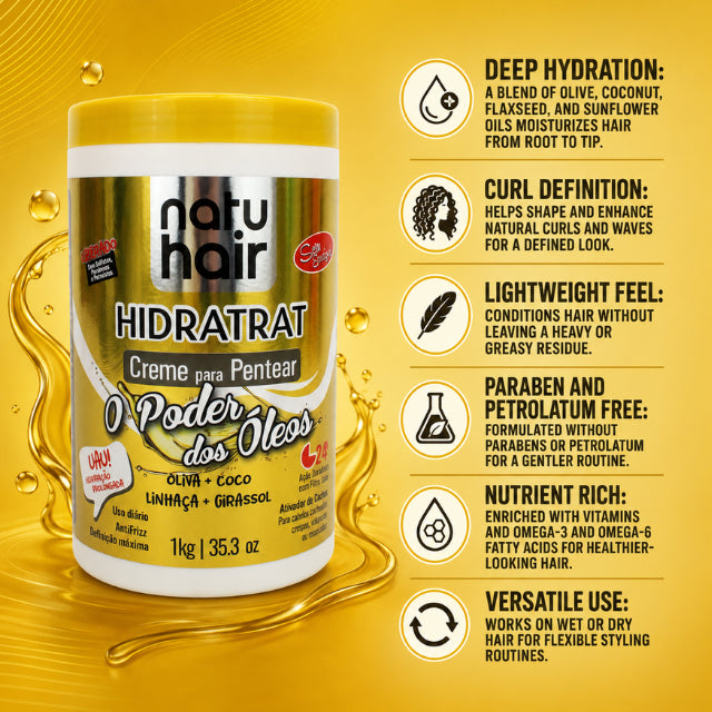 NatuHair Power of Oils קרם לסירוק – 1 ק"ג